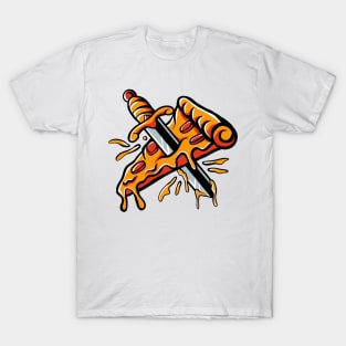 stabbed pizza T-Shirt